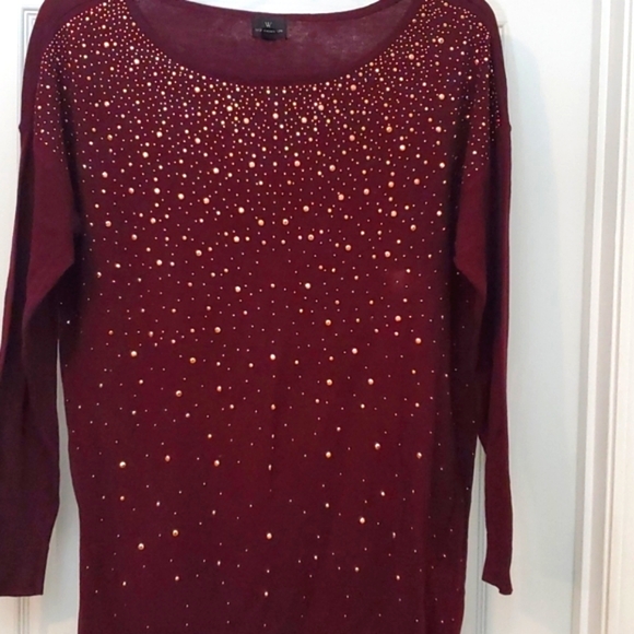 Worthington Ladies Sweater w/ Gold Accents - Picture 2 of 8